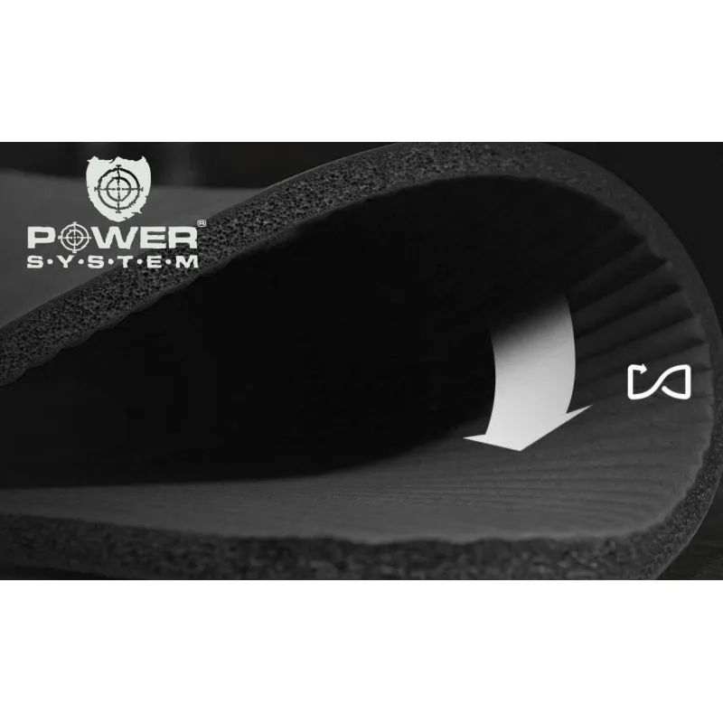 Коврик для йоги и фитнеса Power System PS-4017 Fitness-Yoga Mat Black