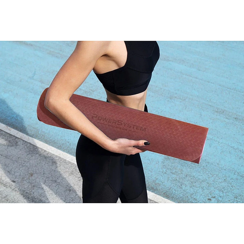 Коврик для йоги и фитнеса Power System Yoga Mat Premium PS-4060 Purple