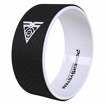 Йога колесо для фитнеса и аэробики Power System Yoga Wheel Pro PS-4085 Black/White