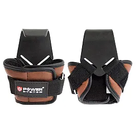 Крюки для тяги на запястья Power System Hooks PS-3300 Brown XL
