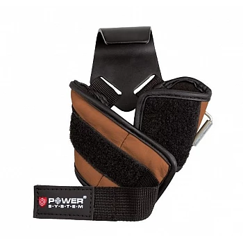 Крюки для тяги на запястья Power System Hooks PS-3300 Brown XL