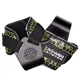 Крюки для тяги на запястья Power System Hooks V2 PS-3360 Black/Yellow L