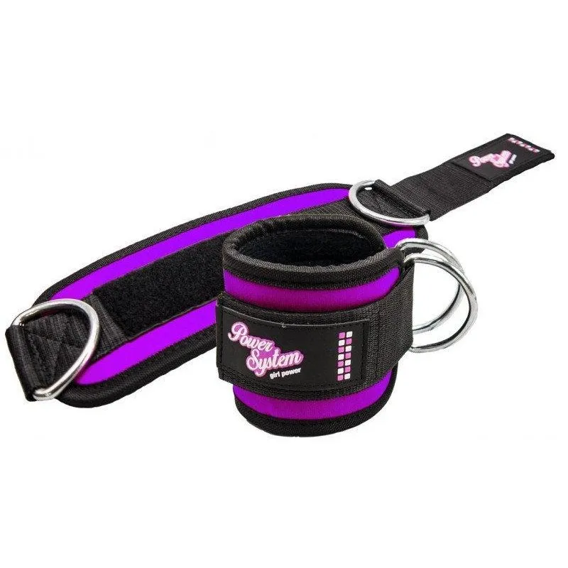 Манжеты на лодыжку Power System Ankle Strap Gym Babe PS-3450 Purple