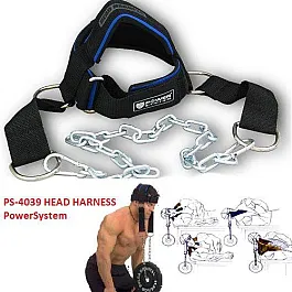 Тяга для шеи Power System Head Harness PS-4039 Black/Blue