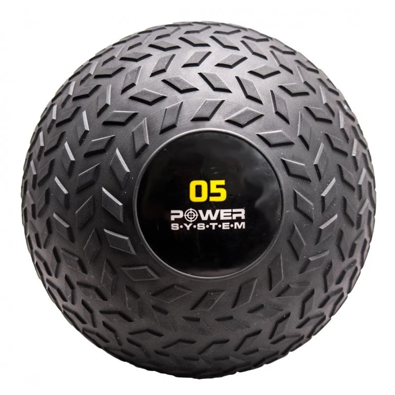 Мяч SlamBall для кроссфита и фитнеса Power System PS-4115 5 кг рифленый