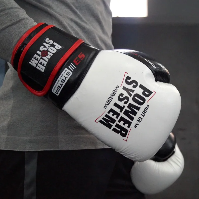 Боксерские перчатки PowerSystem PS 5004 Impact White 16 унций