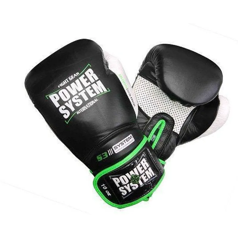 Боксерские перчатки PowerSystem PS 5004 Impact Black 14 унций