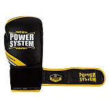 Боксерские перчатки PowerSystem PS 5005 Challenger Black/Yellow 14 унций