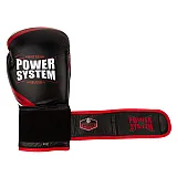 Боксерские перчатки PowerSystem PS 5005 Challenger Black/Red 12 унций