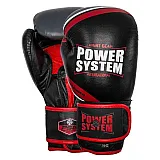 Боксерские перчатки PowerSystem PS 5005 Challenger Black/Red 14 унций