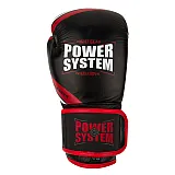 Боксерские перчатки PowerSystem PS 5005 Challenger Black/Red 16 унций