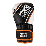 Боксерские перчатки PowerSystem PS 5006 Contender Black/Orange Line 10 унций