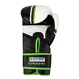 Боксерские перчатки PowerSystem PS 5006 Contender Black/Green Line 10 унций