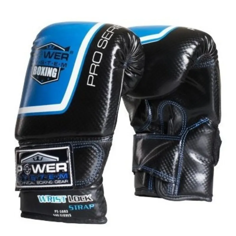 Снарядные перчатки, битки Power System PS 5003 Bag Gloves Storm Black/Blue XL
