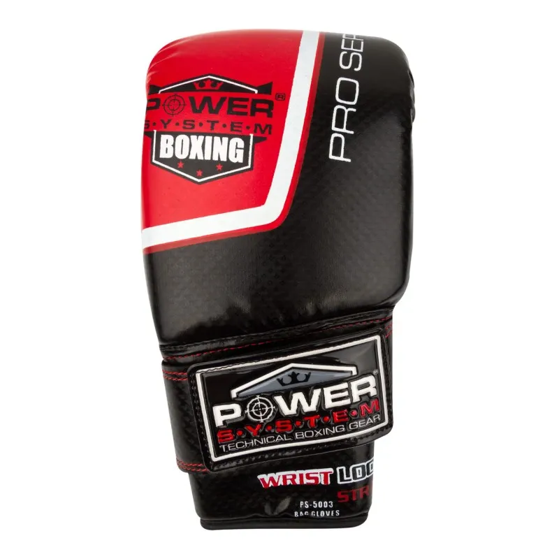 Снарядные перчатки, битки Power System PS 5003 Bag Gloves Storm Black/Red S