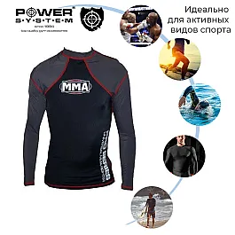 Рашгард для MMA Power System 009 Combat M Black/Grey