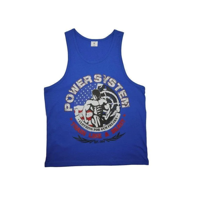 Майка для фитнеса и бодибилдинга Power System PS-8002 Beast Blue S