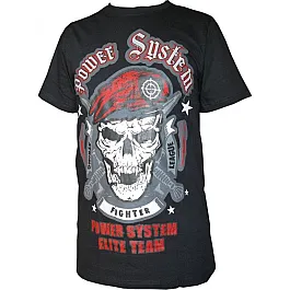 Футболка для фитнеса и бодибилдинга Power System PS-8003 Baretta Black L