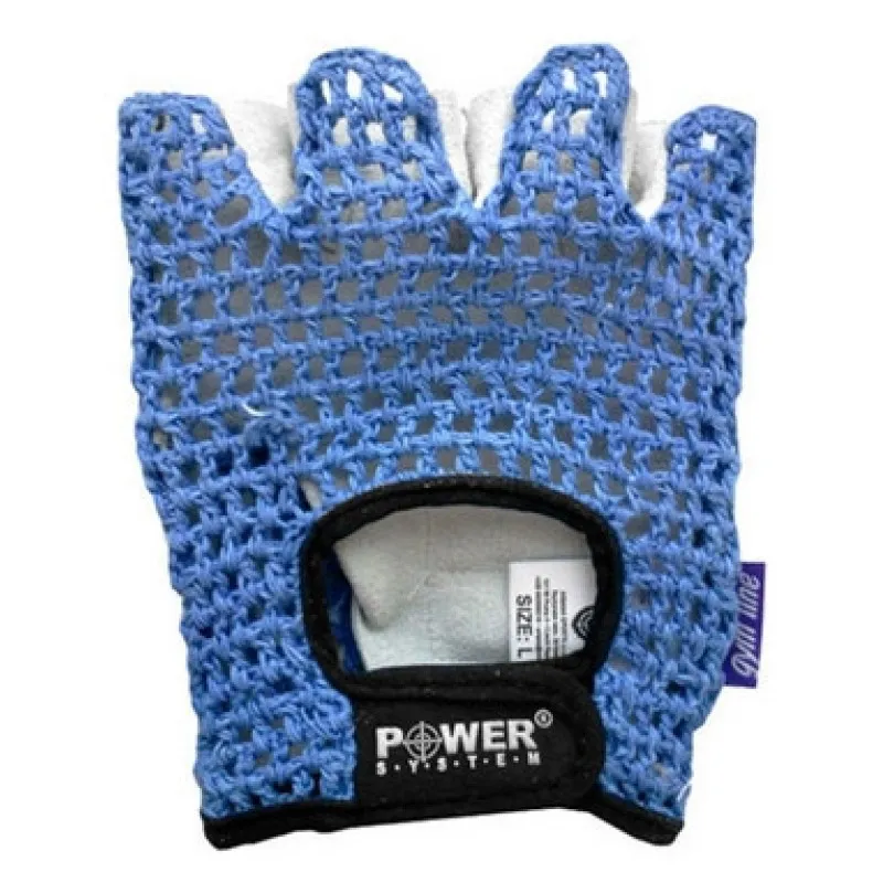 Перчатки для фитнеса и тяжелой атлетики Power System Basic PS-2100 Blue XXL