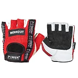 Перчатки для фитнеса и тяжелой атлетики Power System Workout PS-2200 Red XXL
