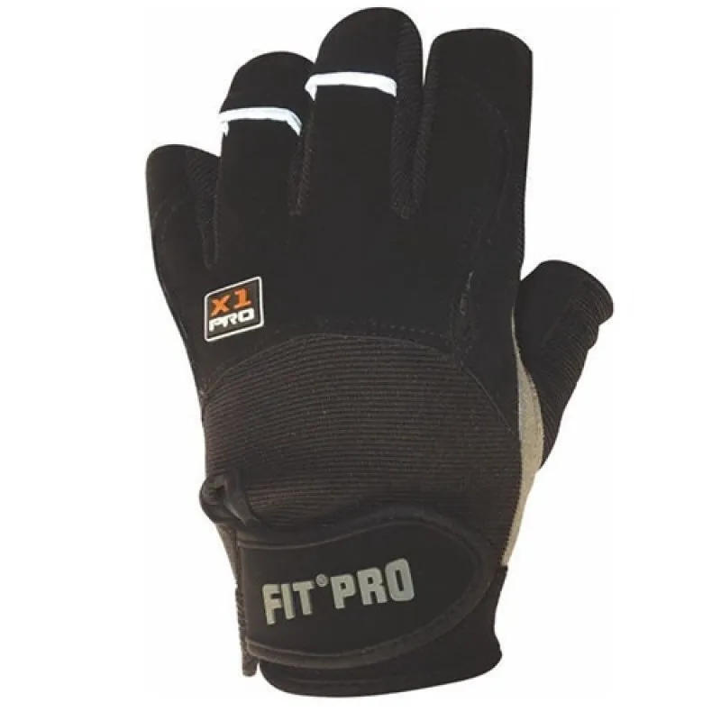 Перчатки для тяжелой атлетики Power System X1 Pro FP-01 Black L