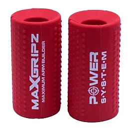 Расширители грифа Power System Max Gripz PS-4057 XL 12*5 см Red (расширитель хвата) 2 шт.