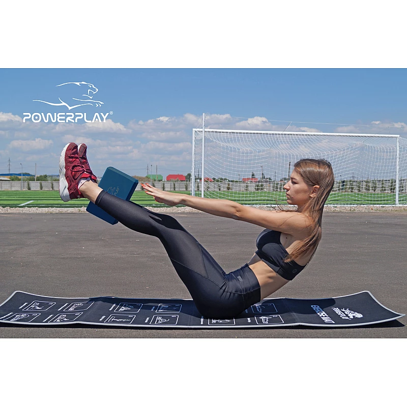 Блок для йоги PowerPlay 4006 Yoga Brick Темно-синий