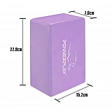 Блок для йоги PowerPlay 4006 Yoga Brick Фиолетовый