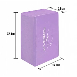 Блок для йоги PowerPlay 4006 Yoga Brick Фиолетовый