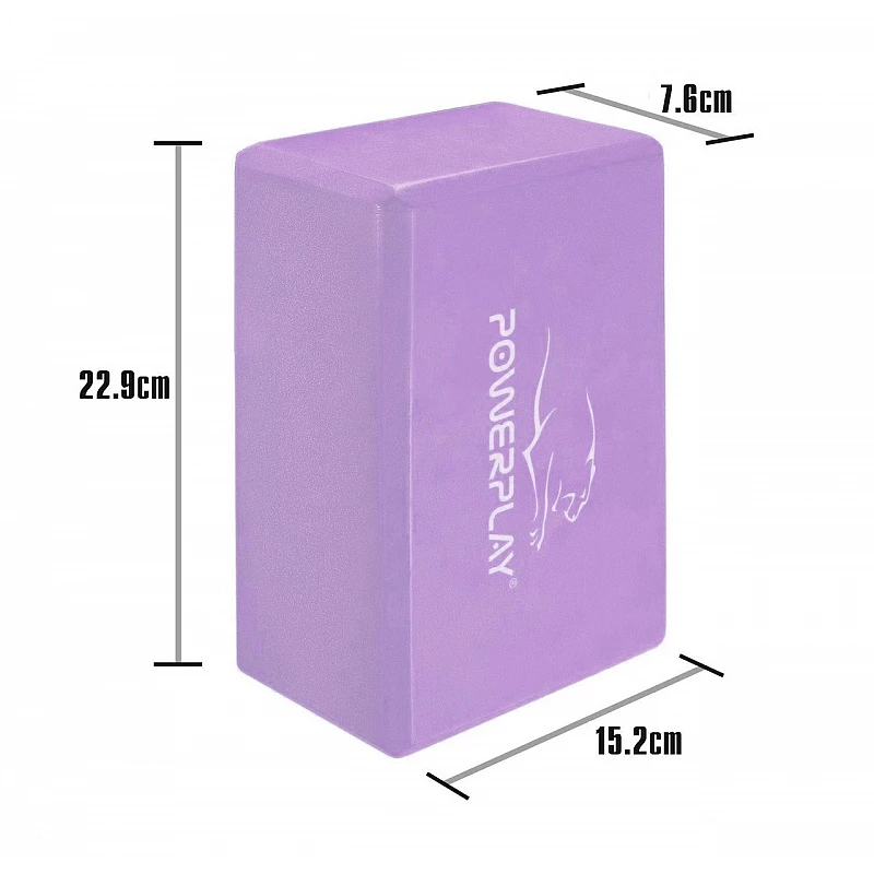 Блок для йоги PowerPlay 4006 Yoga Brick Фиолетовый