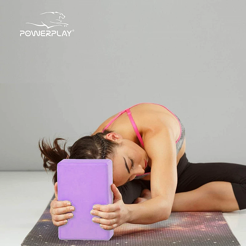 Блок для йоги PowerPlay 4006 Yoga Brick Фиолетовый