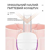 Бутылка для воды CASNO 690 мл KXN-1219 Розовая (Свинка) с соломинкой
