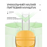 Бутылка для воды CASNO 690 мл KXN-1219 Зеленая (Зебра) с соломинкой