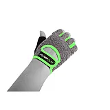 Перчатки для фитнеса PowerPlay 2935 женские Серо-Зеленые XS