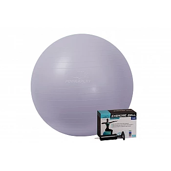 М'яч для фітнесу PowerPlay 4001 75см Sky Blue + насос