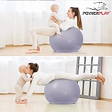 М'яч для фітнесу PowerPlay 4001 75см Sky Blue + насос