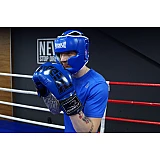 Боксерский шлем тренировочный PowerPlay 3100 PU Синий M