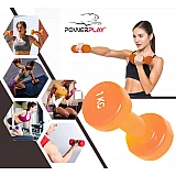 Гантель PowerPlay 4125 виниловая 1 кг