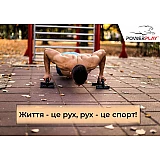 Упоры для отжимания PowerPlay 4317 пластиковые (Прямые)