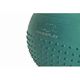 Мяч для фитнеса PowerPlay 4003 65см Зелений + насос