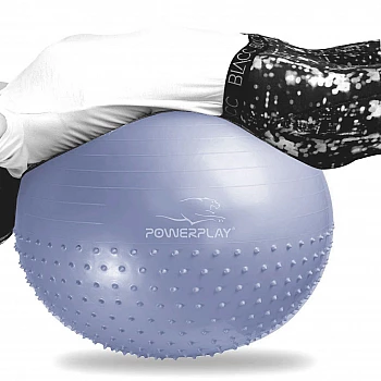Мяч для фитнеса PowerPlay 4003 75см Sky Blue + насос