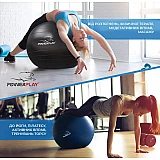 Мяч для фитнеса PowerPlay 4003 75см Sky Blue + насос