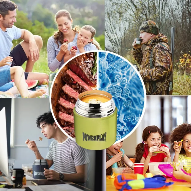 Термос харчовий PowerPlay 9003 Жовтий 500 мл