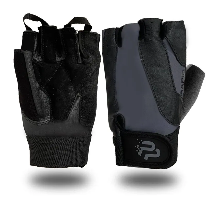 Рукавички для фітнесу PowerPlay 9138 Rapid чорно-сірі S