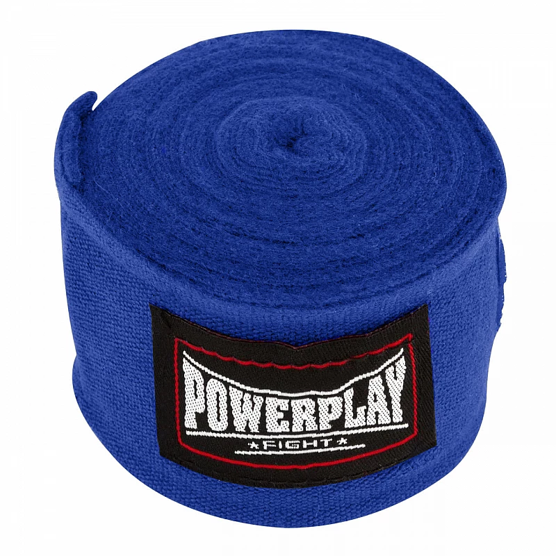 Бинти для боксу PowerPlay 3046 Сині (4,5 м)
