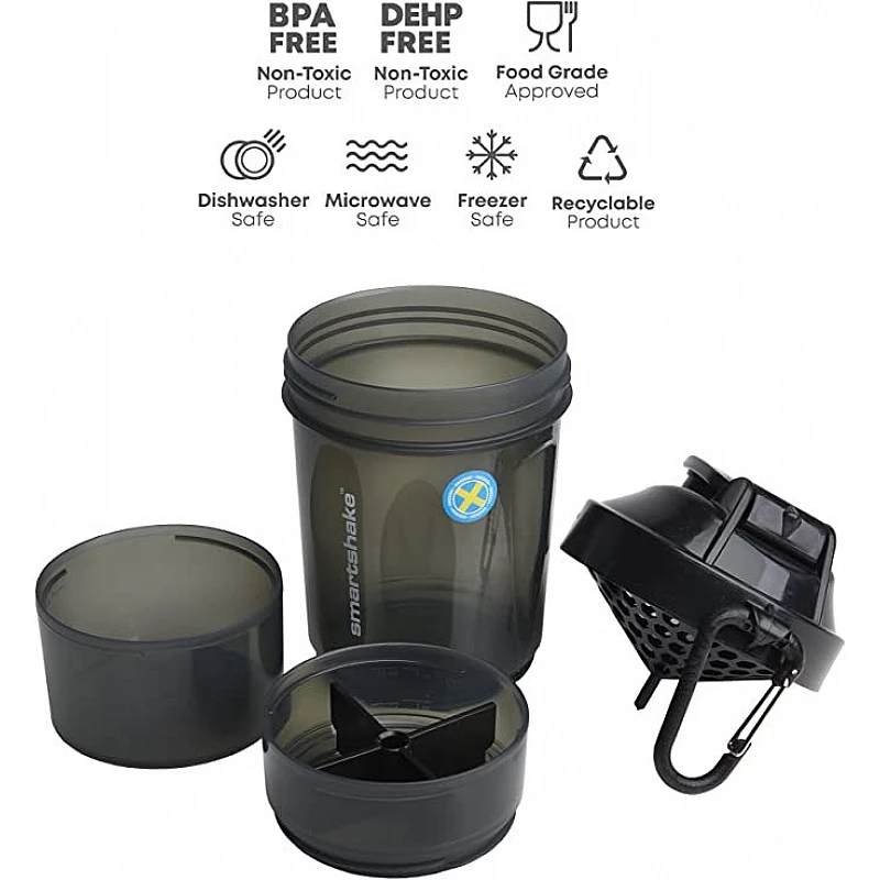 Шейкер спортивний Smartshake Original2GO 600ml Black