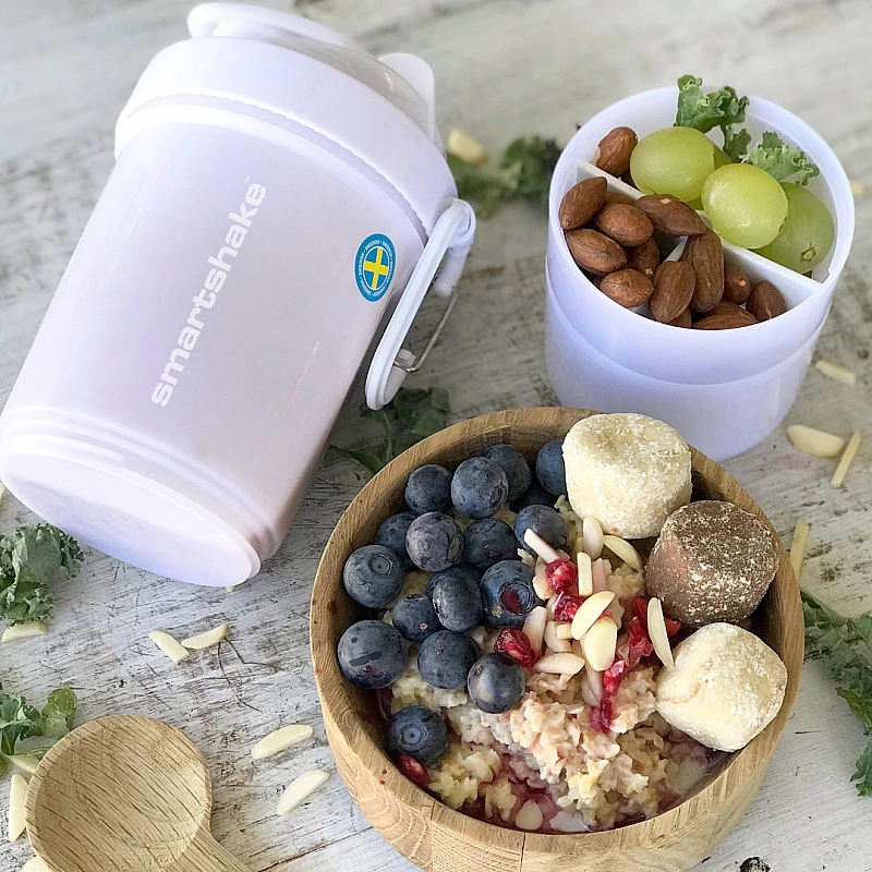 Шейкер спортивний Smartshake Original2GO 600ml Pure White