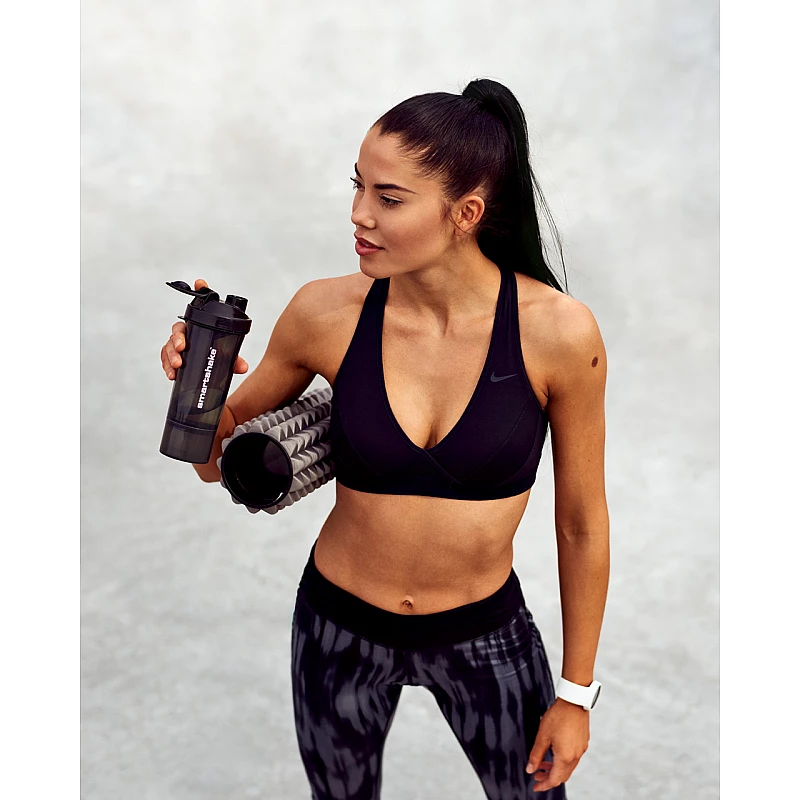 Шейкер спортивний Smartshake Slim 500ml Black