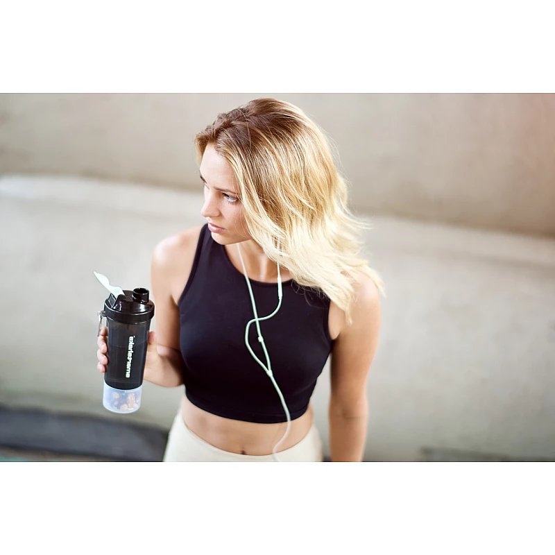 Шейкер спортивний Smartshake Slim 500ml Black