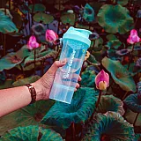 Шейкер спортивний Smartshake Slim 500ml Neon Blue